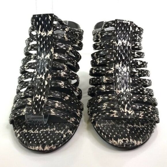 Calvin Klein Wedge Phillipa Snakeskin Strappy Shoe - Picture 13 of 13